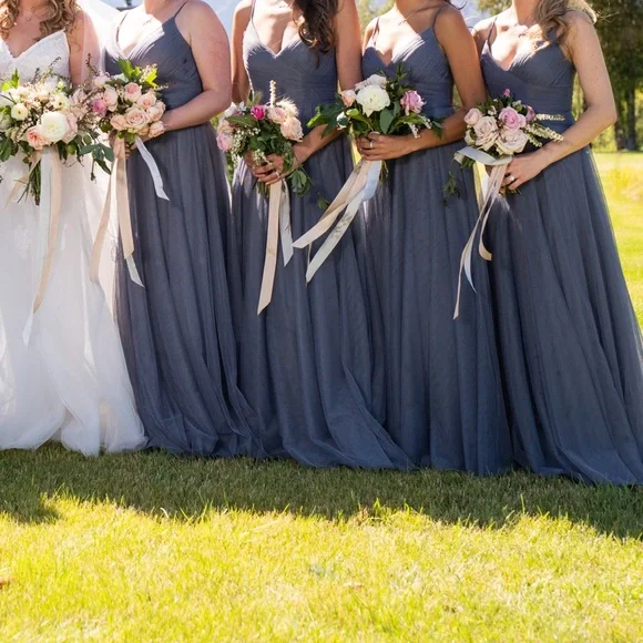 blue dress for baby girl Gabby Chiffon Ready to Ship Bridesmaids Dress main image 0